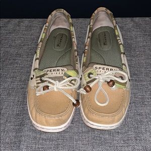 Sperry Top-Sider tan w/ multi color details